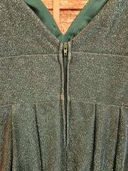 GREEN SPARKLY SHORT DRESS