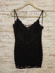 BLACK LACE SHORT DRESS