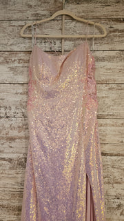 PINK SPARKLY LONG DRESS (NEW)
