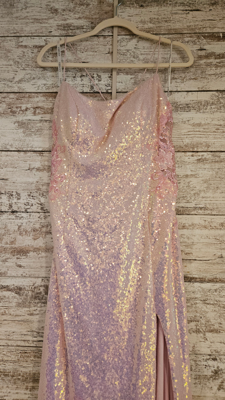 PINK SPARKLY LONG DRESS (NEW)