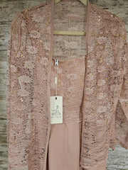 PINK 2 PC. LONG DRESS SET- NEW