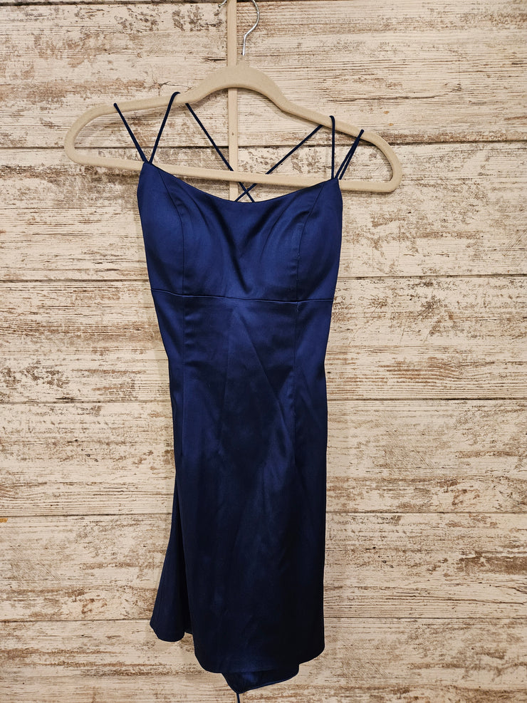 NAVY SHORT DRESS