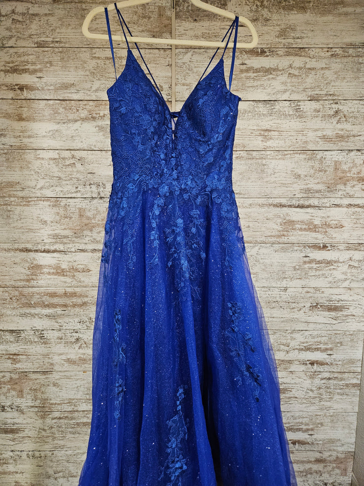 ROYAL BLUE/FLORAL A LINE (NEW)