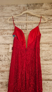 RED SPARKLY LONG DRESS (NEW)