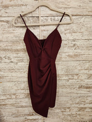BURGUNDY SHORT DRESS