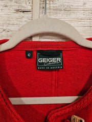 RED BOILED WOOL JACKET $460