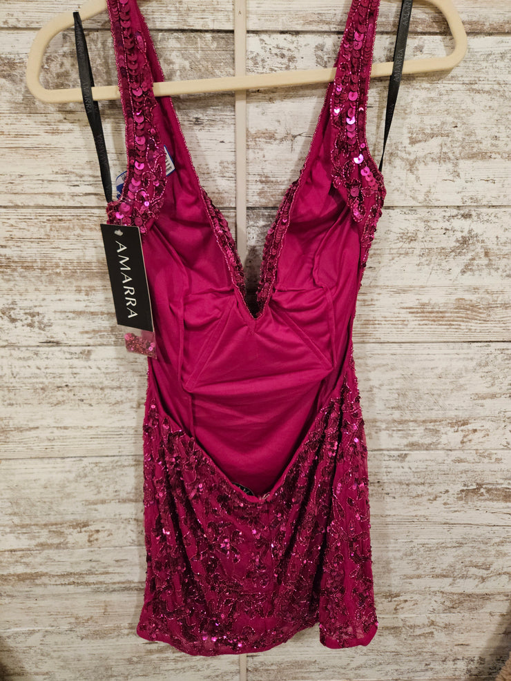 PINK SPARKLY SHORT DRESS (NEW)