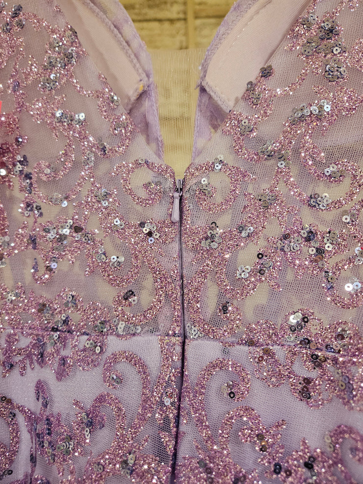LAVENDER SPARKLY LONG DRESS