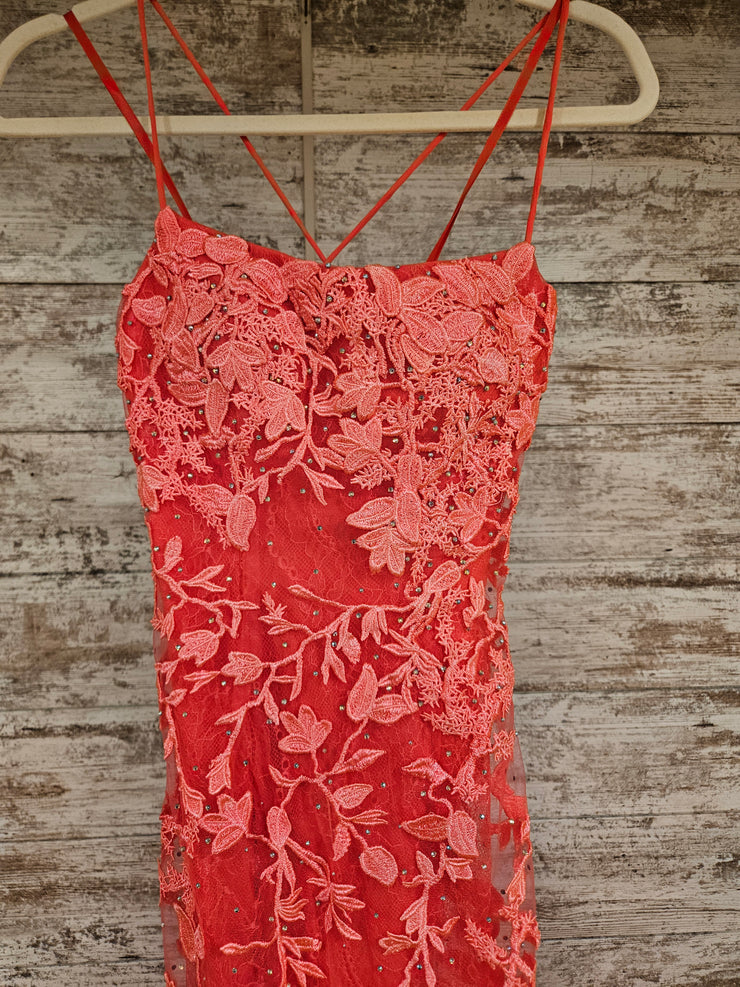 PINK/FLORAL MERMAID GOWN (NEW)