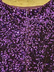 PURPLE SEQUIN MERMAID GOWN-NEW