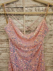 PINK SPARKLY SHORT DRESS