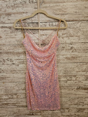 PINK SPARKLY SHORT DRESS
