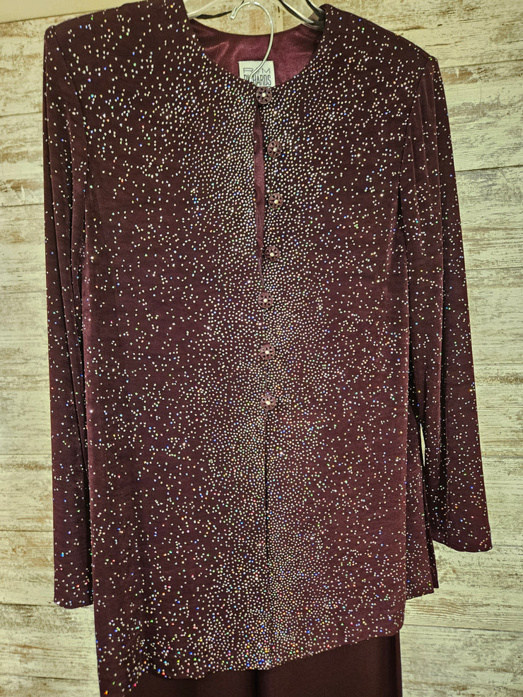 PURPLE SPARKLY 2 PC. PANTS SET