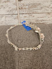 IVORY/BLUSH FLORAL HEADPIECE