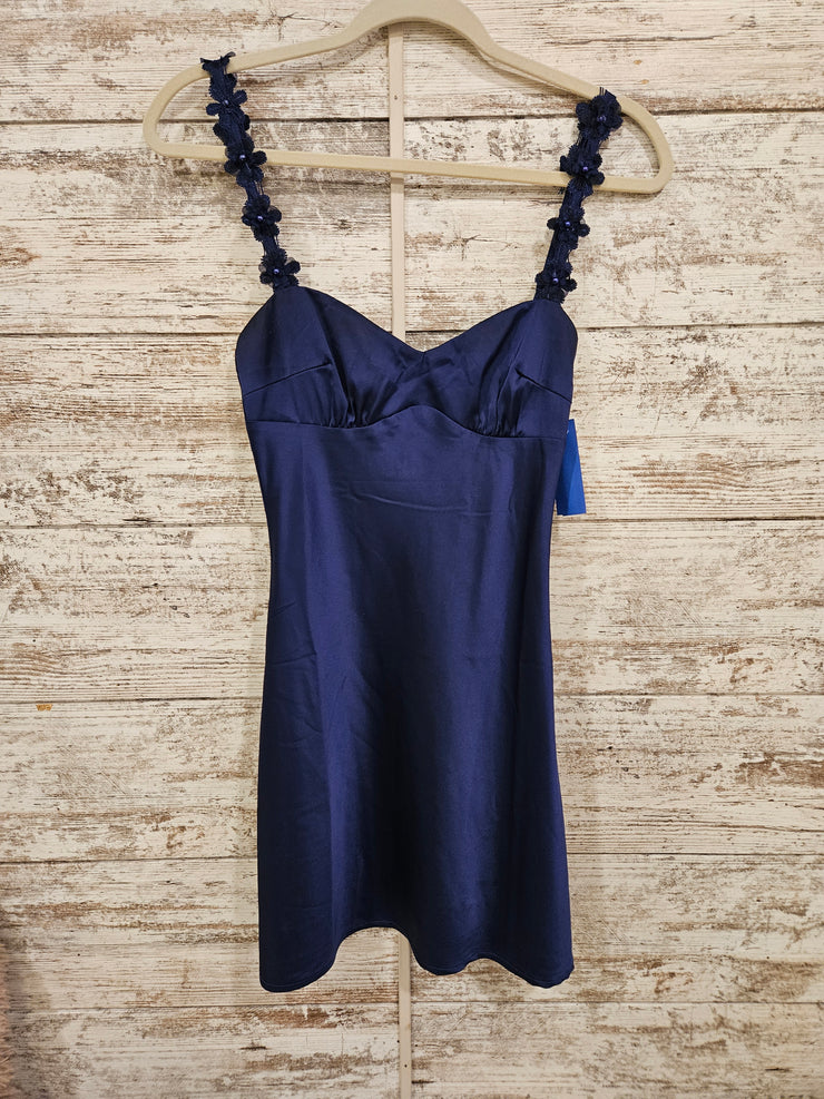 NAVY SHORT DRESS