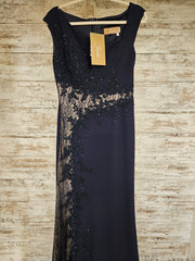 NAVY LONG EVENING GOWN (NEW)