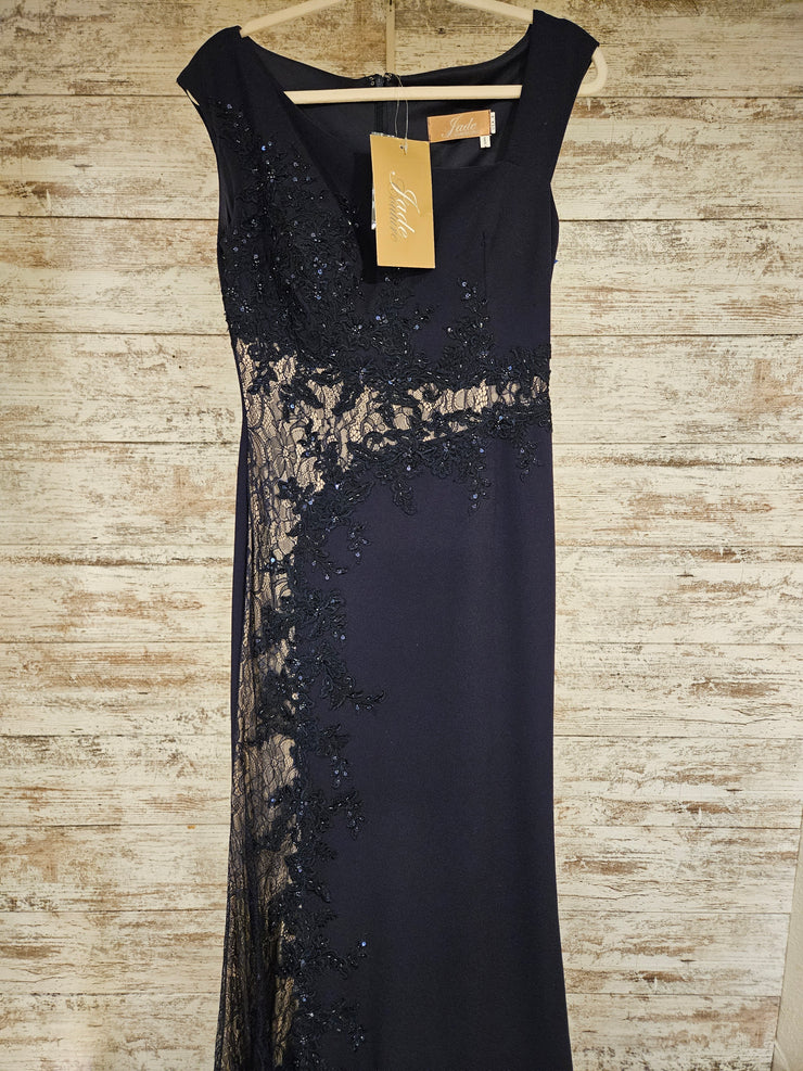 NAVY LONG EVENING GOWN (NEW)