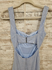 BLUE SPARKLY SHORT DRESS (NEW)