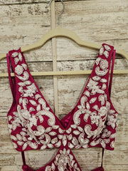 PINK/WHITE SHORT DRESS