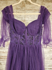 PURPLE A LINE GOWN (NEW)