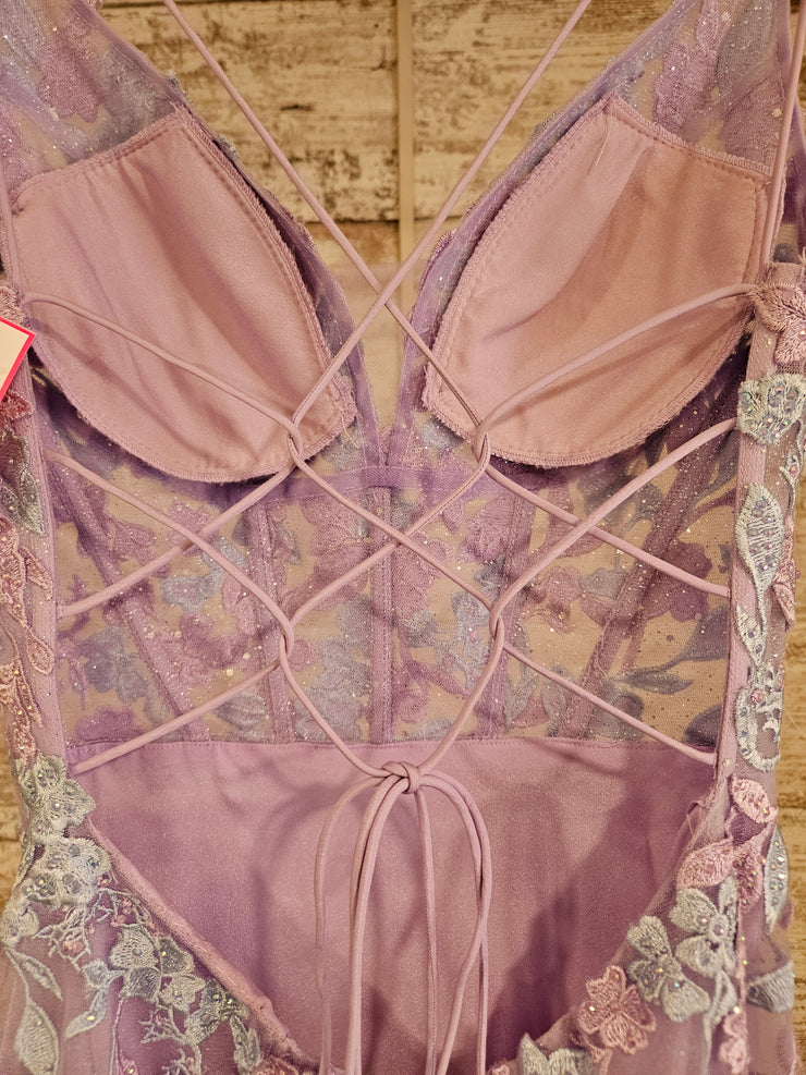 LAVENDER/BLUE FLORAL MERMAID