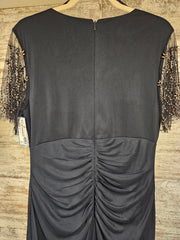 NAVY LONG EVENING GOWN