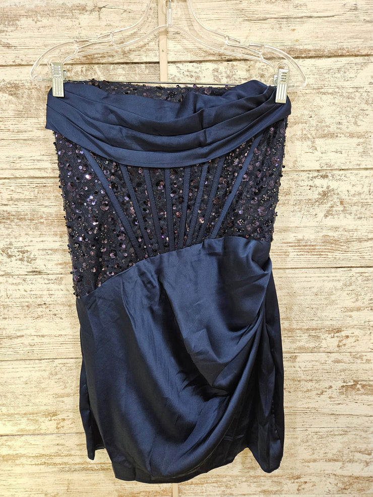 NAVY SHORT DRESS (NEW)