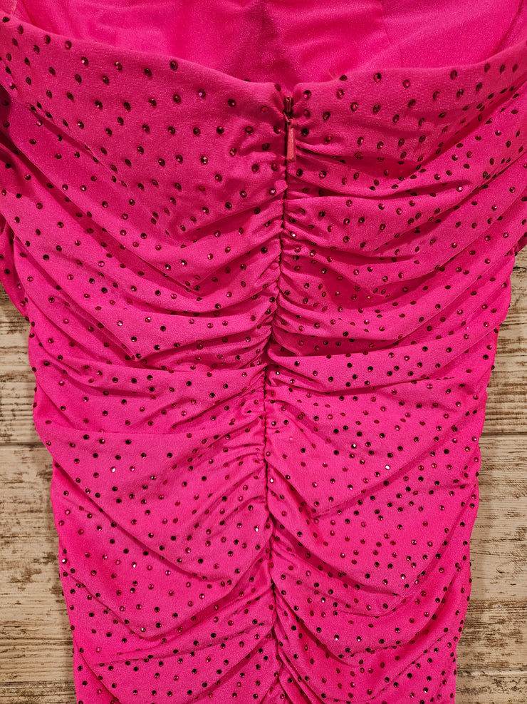 PINK SPARKLY SHORT DRESS $499