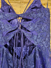 ROYAL BLUE/FLORAL A LINE (NEW)