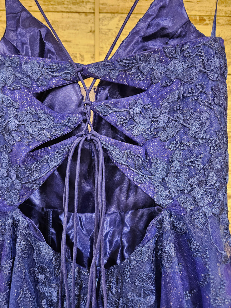 ROYAL BLUE/FLORAL A LINE (NEW)