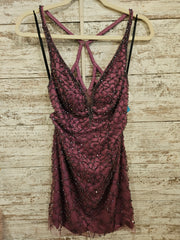 PURPLE SHORT DRESS-NEW $399