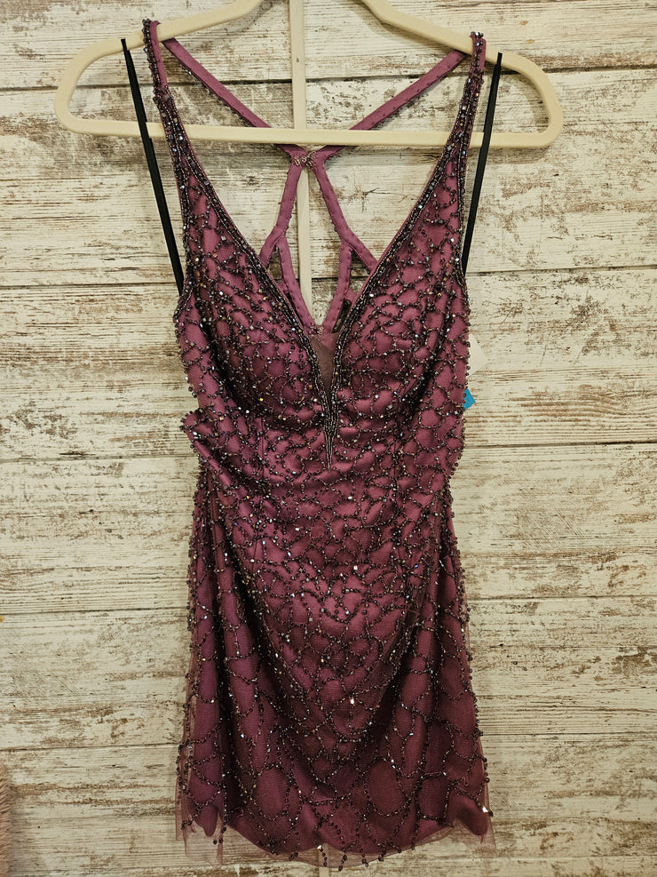PURPLE SHORT DRESS-NEW $399
