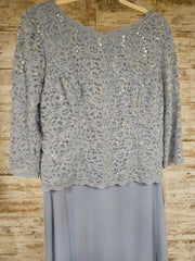 BLUE LONG EVENING GOWN (NEW)