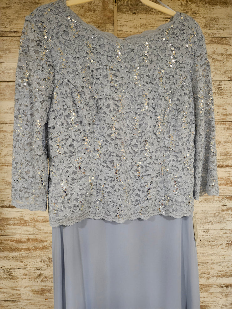 BLUE LONG EVENING GOWN (NEW)