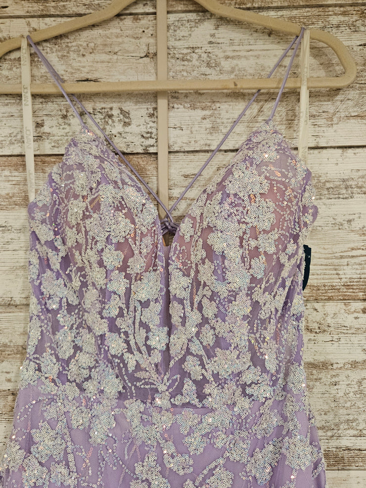 LAVENDER SPARKLY LONG DRESS