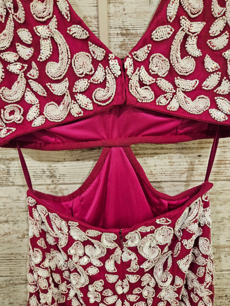 PINK/WHITE SHORT DRESS