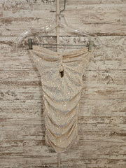 IVORY SPARKLY SHORT DRESS