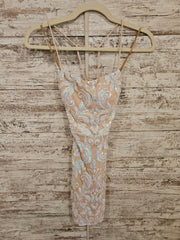 TAN SPARKLY SHORT DRESS