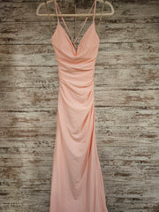 PINK LONG EVENING GOWN