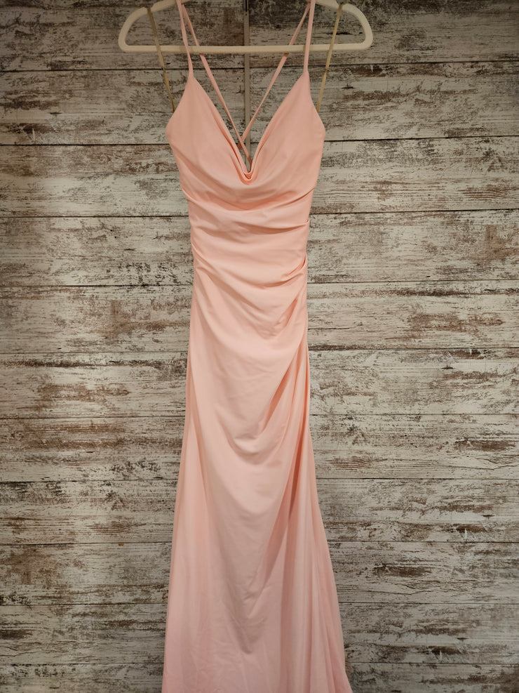 PINK LONG EVENING GOWN