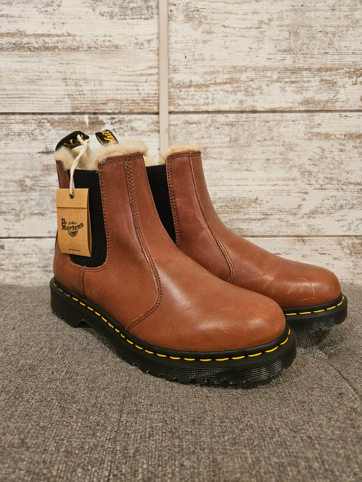 BROWN FAUX FUR BOOTS-NEW $180