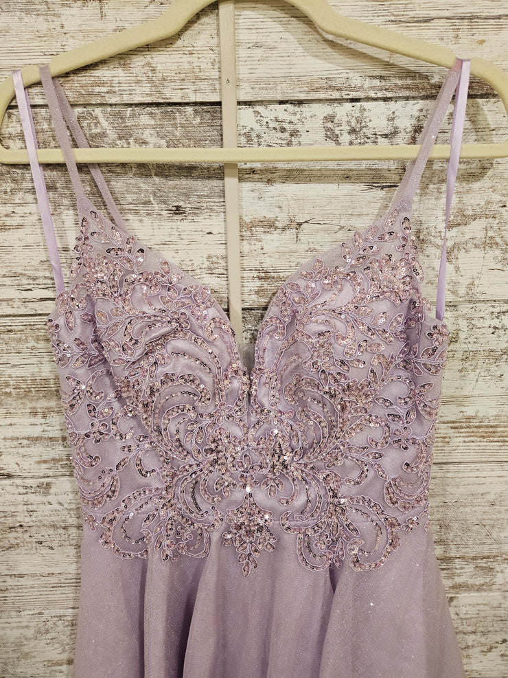 LAVENDER SPARKLY SHORT DRE-NEW