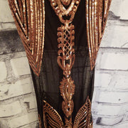 BLACK/GOLD MERMAID GOWN (NEW)