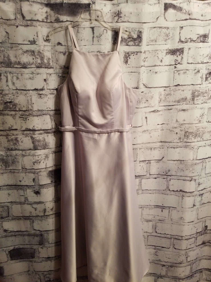 GRAY LONG EVENING GOWN