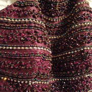 BURGUNDY 2 PC. MERMAID GOWN