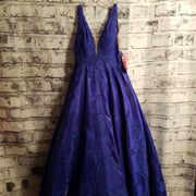 ROYAL BLUE A LINE GOWN (NEW)
