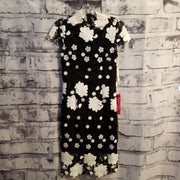 BLACK/WHITE LACE DRESS - $178