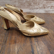 GOLD HEELS - RETAIL $495