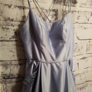 BLUE A LINE GOWN (NEW)
