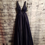 NAVY A LINE GOWN (NEW)